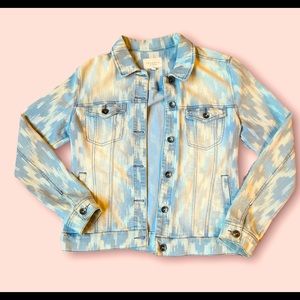 Denim Jean patterned jacket